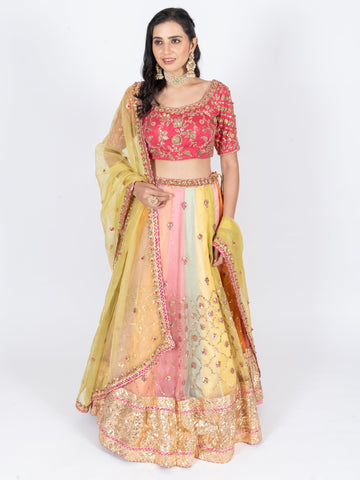 Ranas Multicolor Designer Lehenga