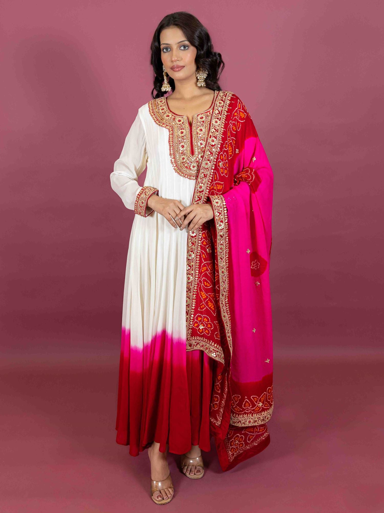 Ranas Gota Patti Gown with Dupatta
