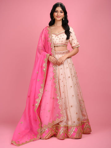 Ranas Organza Marori Work Lehenga