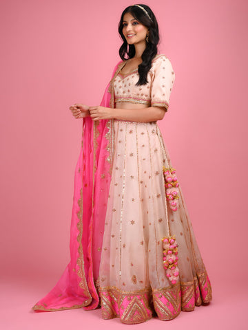 Ranas Organza Marori Work Lehenga
