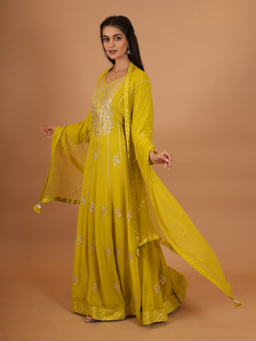 Ranas Pittan Work Anarkali Suit