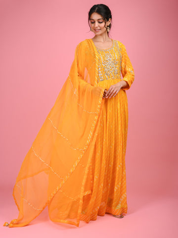 Ranas Yellow Mothda Gown