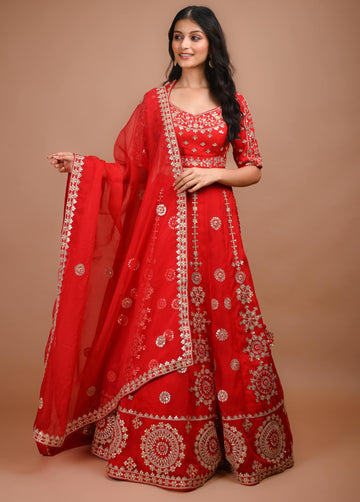 Ranas Red Bridal Lehenga