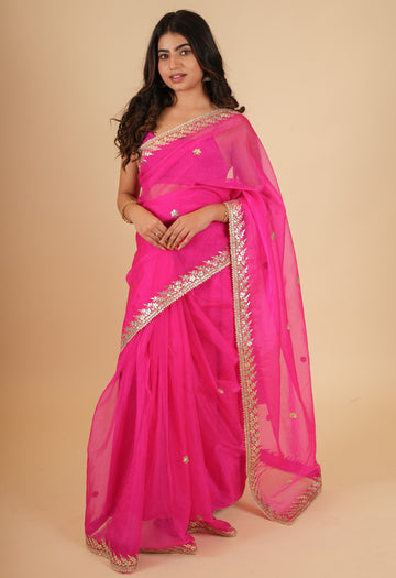 Ranas Gota Patti Organza Sarees