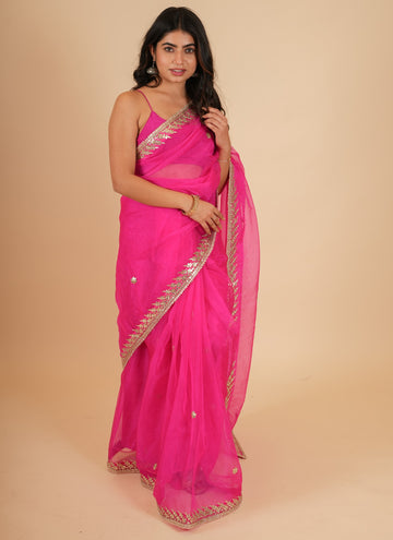 Ranas Gota Patti Organza Sarees