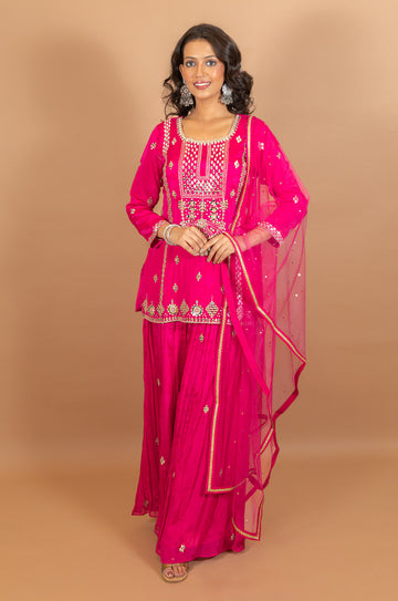 Ranas Mirror Work Sharara Set