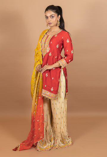 Ranas designer Plazo Set