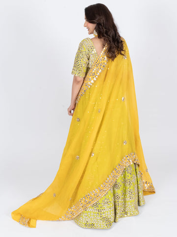 Ranas Mirror Work Designer Lehenga