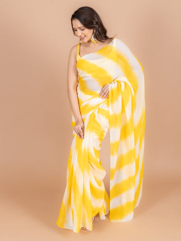 Ranas Yellow and White Leheriya