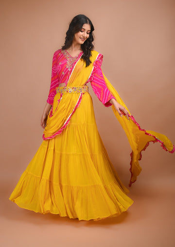 Ranas Yellow Lehenga