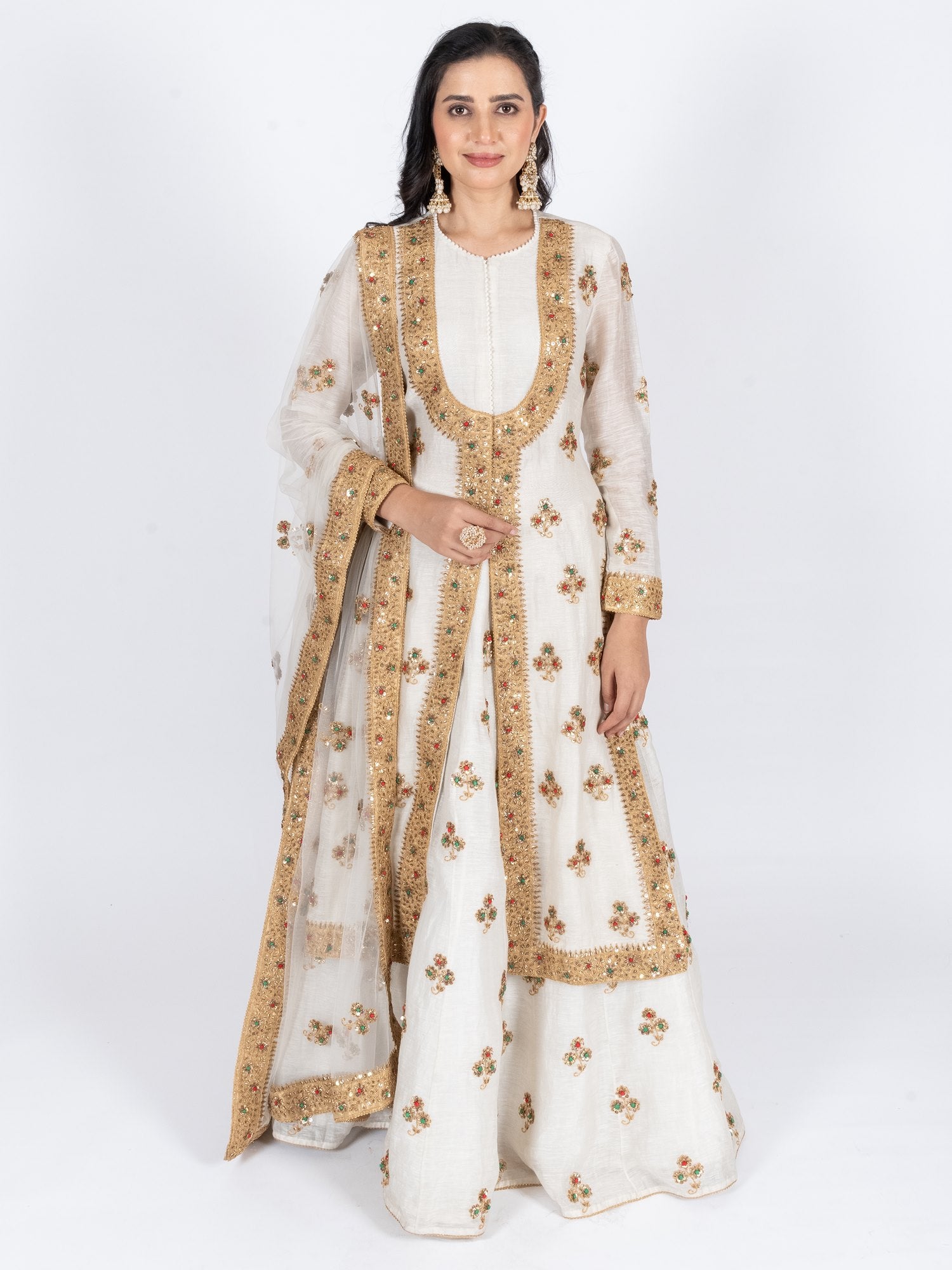 Ranas Long Jacket Designer Lehenga - Main Image