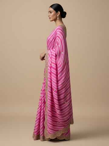 Ranas Gotta Patti Pink & Rani Leheriya