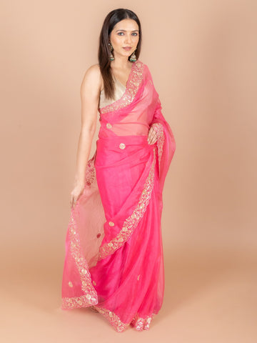 Ranas Pittan & Resham Work Saree