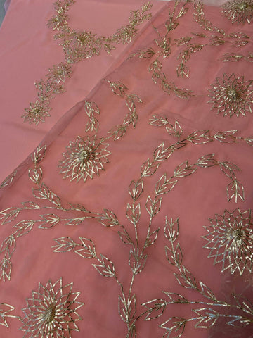 Ranas Pink color Unstitch Sikiya Gota Suit