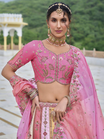 Multi Color Beautiful Traditional Designer  Lehenga