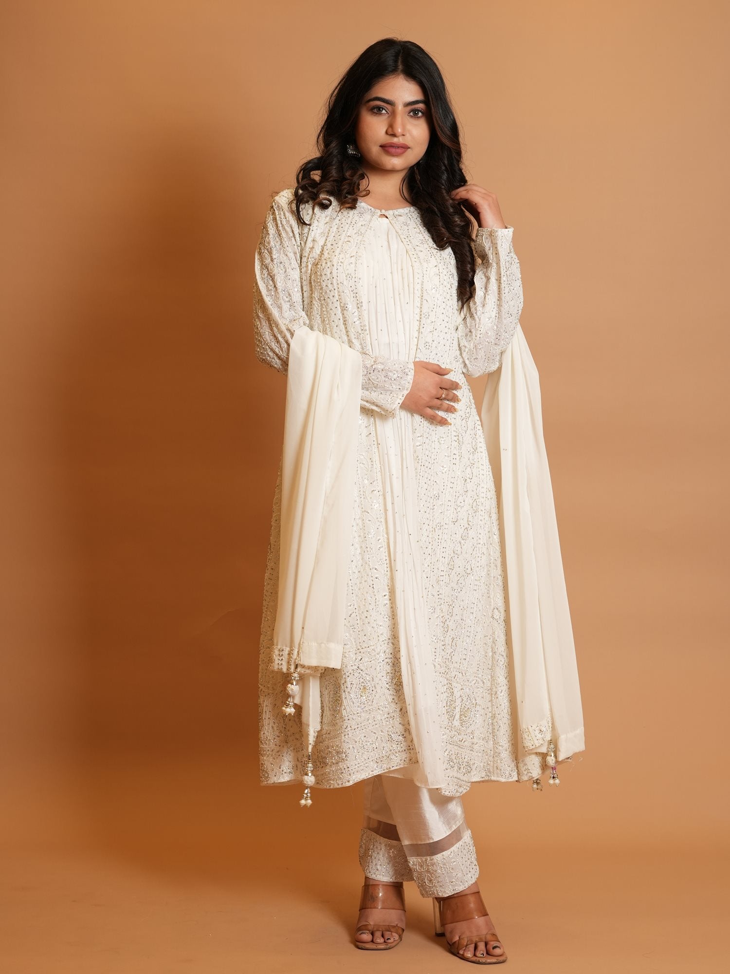 Ranas Party wear Jacket Style Dress Ranas Party wear Jacket Style Dress