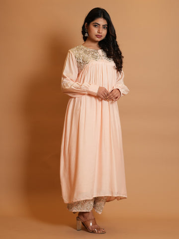 Ranas Peach Color Kurta with Pant