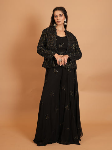 Ranas Black Color Party wear Co-ord Set