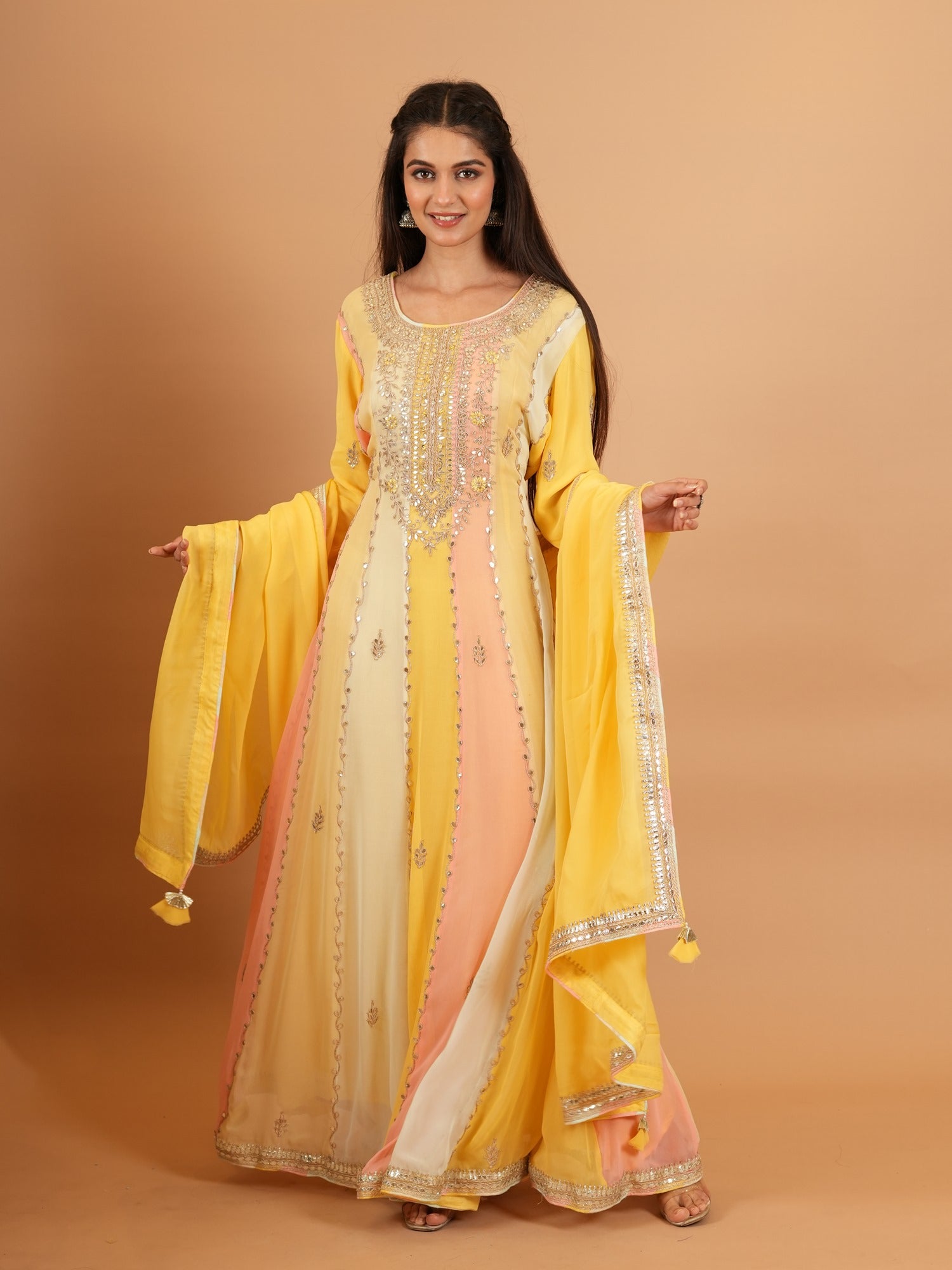 Ranas Designer Multicolor Two Piece Anarkali Suit