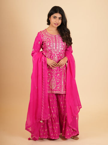 Ranas Pittan Work Sharara Set