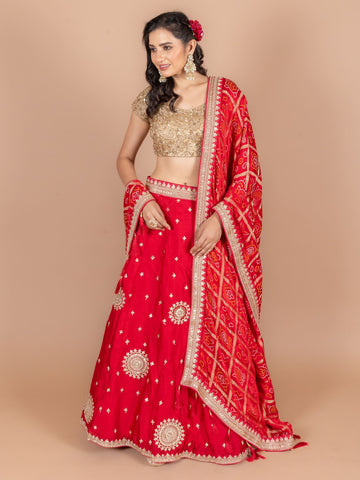 Ranas Red Color Designer Lehenga