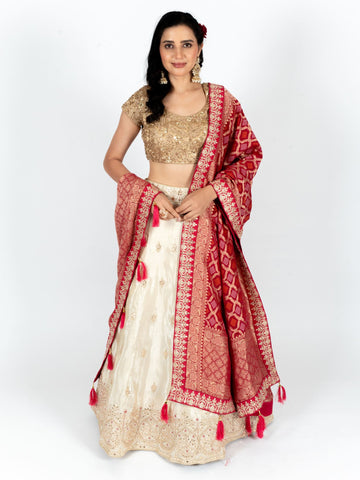 Ranas Beige Color Designer Lehenga