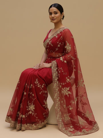 Ranas Bridal Wear Cutdana & Sequine Work Saree