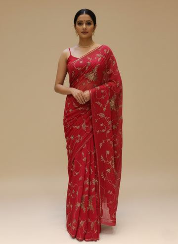 Ranas Aari & Sequine Work Saree