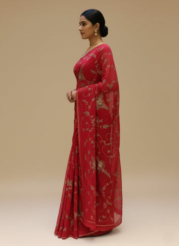 Ranas Aari & Sequine Work Saree