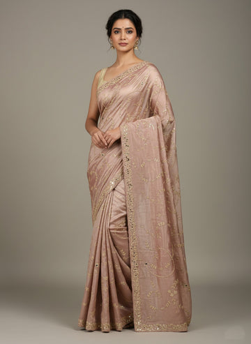 Ranas Gota Patti & Marori Work Saree