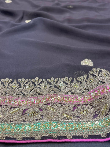 Ranas Maroi Work designer Saree