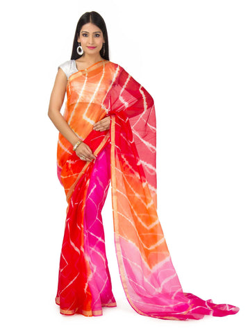 kota Silk Saree In Multi color With zari Border