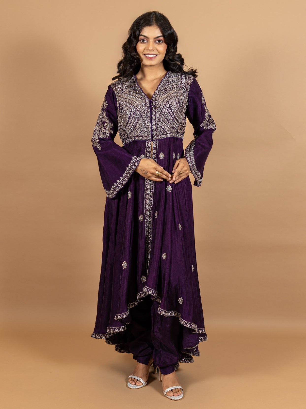 Ranas Purple Color Indo western