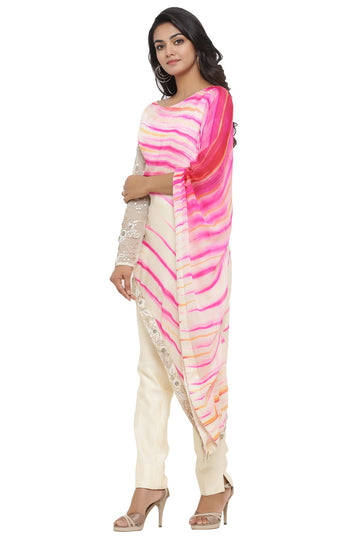 Ranas Tie Dye Pink & White Suit