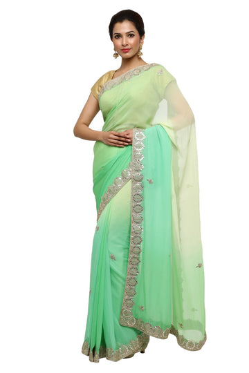 Ranas Pure Chiffon Gota Patti Saree