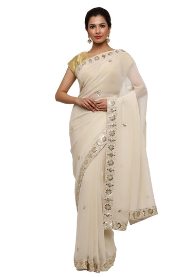 Ranas Georgette Gota Patti Saree