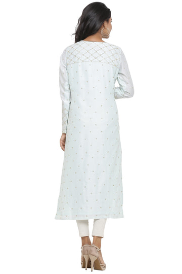 Ranas Sky Blue Chanderi Kurti