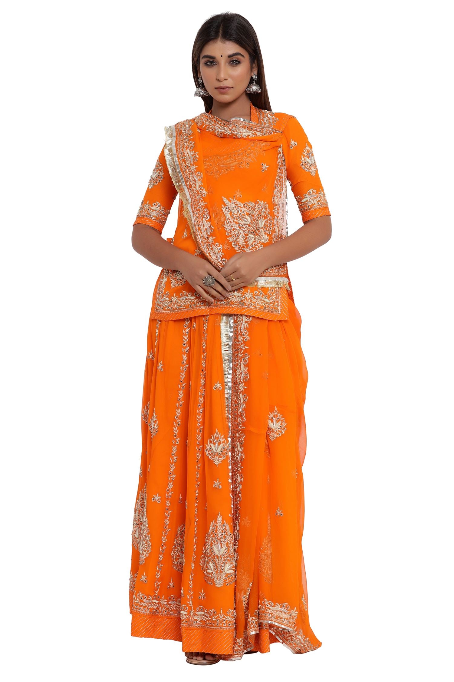 Buy Ranas Orange Color Rajputi Poshak Online Rajasthani Rajputi