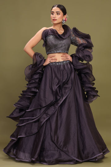 Ranas Purple Color Designer Lehenga