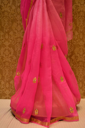 Ranas Pink Kota Silk Saree
