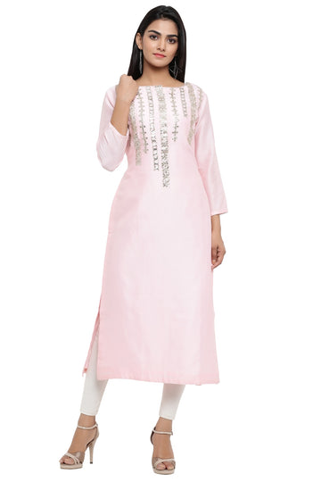 Ranas Pink Chanderi Kurti