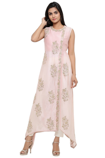 Ranas Peach Chanderi Kurti