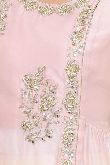 Ranas Peach Chanderi Kurti