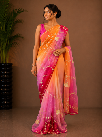 Ranas Sikiya Gota Work Designer Saree