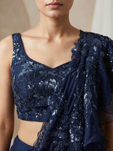 Ranas Blue Color Designer Lehenga