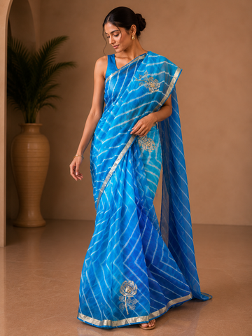 Ranas Kota Silk Fabric Leheriya Saree