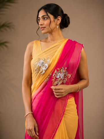 Ranas Sequins & Cutdana Work Designer Saree