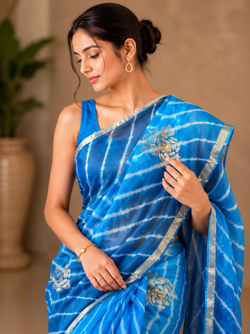 Ranas Kota Silk Fabric Leheriya Saree
