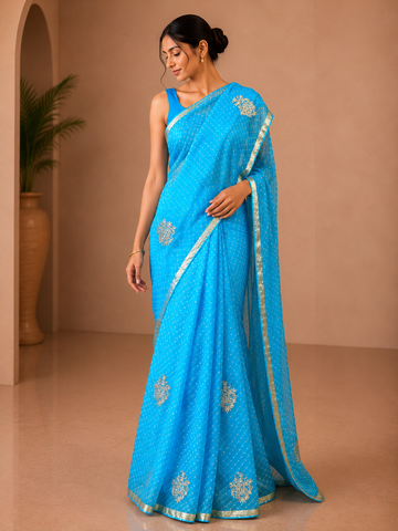 Ranas Firoji Color Kota Silk Saree