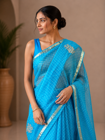 Ranas Firoji Color Kota Silk Saree